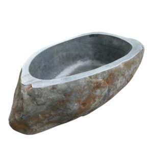 Cadă premium lucrată manual din piatră de râu, Art. Nr. RBT00100
