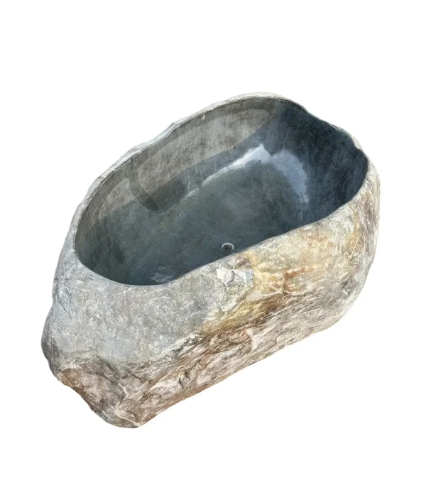 Cadă premium lucrată manual din piatră de râu – Art. Nr. RBT00232  RBT00232