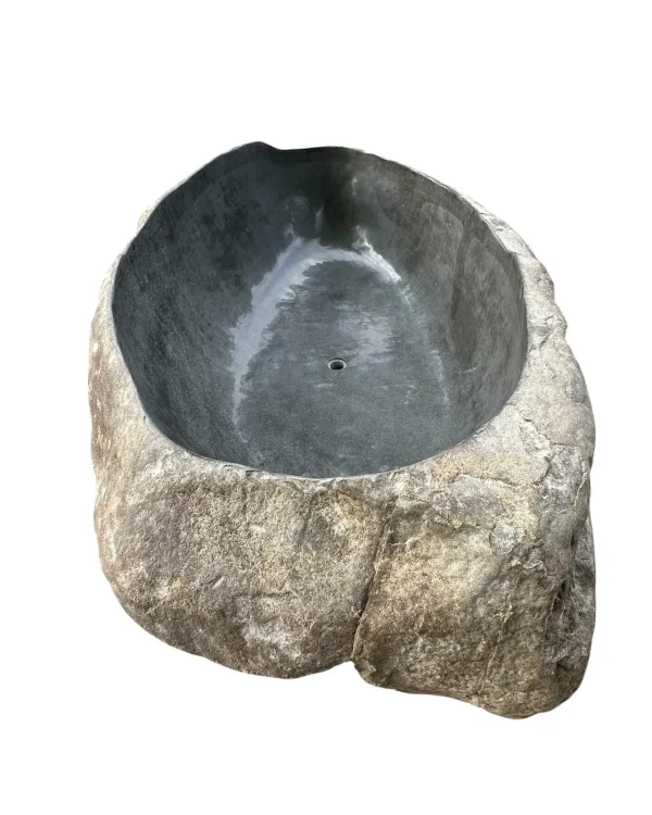 Cadă premium lucrată manual din piatră de râu – Art. Nr. RBT00232  RBT00232