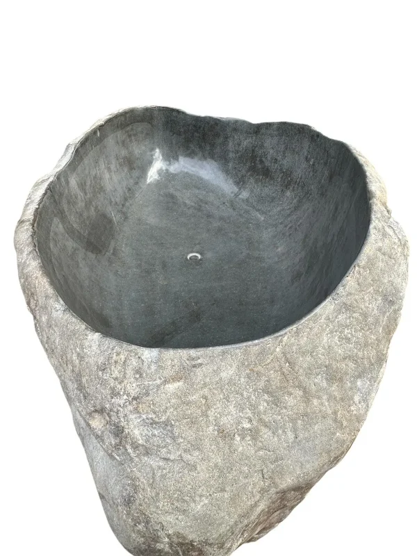 Cadă premium lucrată manual din piatră de râu – Art. Nr. RBT00232  RBT00232