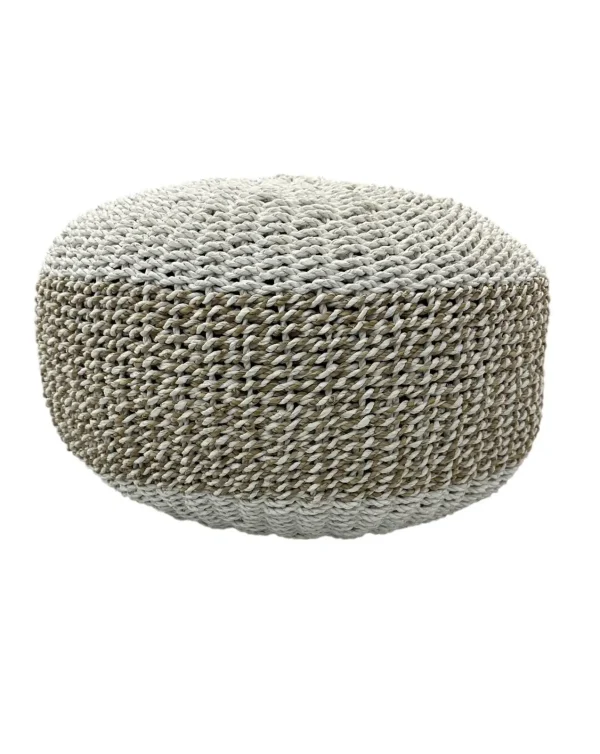 Puf realizat manual din materiale naturale. Art. Nr. NMP00298