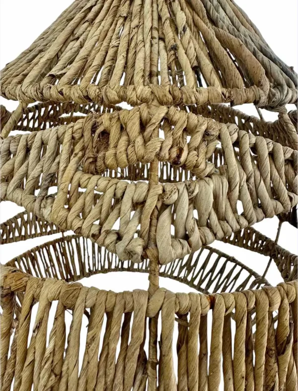 Lampă suspendată Boho – Lampă de tavan handmade din materiale naturale | Art. Nr. Nr. NMLBAN104-00387