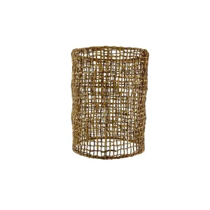 Lampă de tavan suspendată boho din materiale naturale, lucrată manual