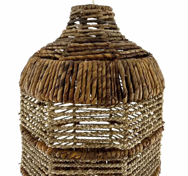 Lampă suspendată Boho – Lampă de tavan handmade din materiale naturale | Art. Nr. Boho Pendant Light – Handmade Natural Hanging Ceiling Lamp | Art. Nr. NMLBAN305-00334