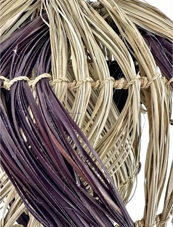 Lampă suspendată Boho – Lampă de tavan handmade din materiale naturale | Art. Nr. Nr. NMLN024-00361