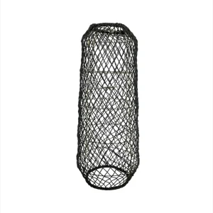 Lampă de tavan suspendată boho din materiale naturale, lucrată manual