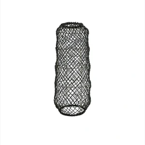 Lampă de tavan suspendată boho din materiale naturale, lucrată manual
