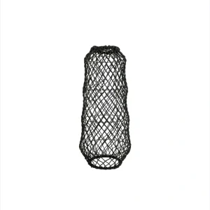 Lampă de tavan suspendată boho din materiale naturale, lucrată manual