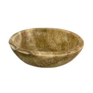 Cuvetă de baie din onix natural cu interior și exterior lustruit