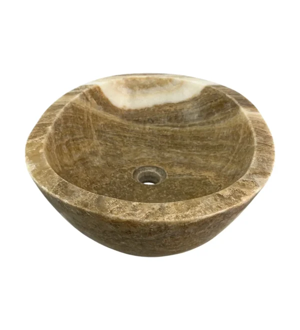 Chiuvetă din piatră de onix – realizată manual, design natural Nr.OS00328