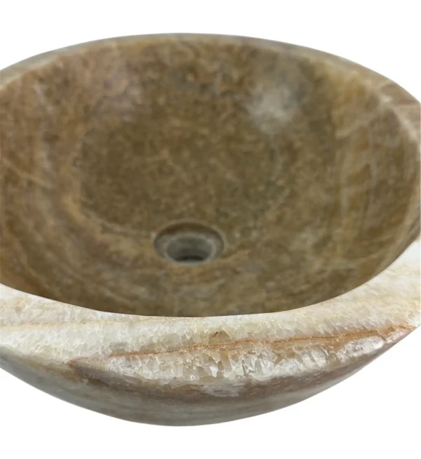 Chiuvetă din piatră de onix – realizată manual, design natural Nr.OS00328