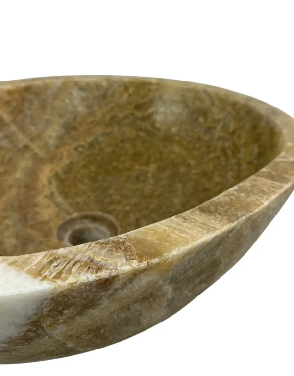 Chiuvetă din piatră de onix – realizată manual, design natural Nr.OS00328