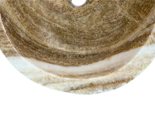 Chiuvetă din piatră de onix – realizată manual, design natural Nr.OS00328