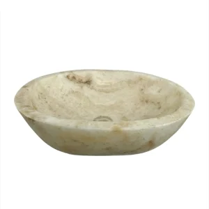 Cuvetă de baie din onix natural cu interior și exterior lustruit