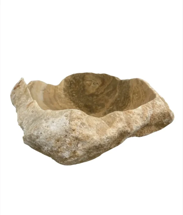 Chiuvetă din piatră de onix – realizată manual, design natural Nr. OS00383