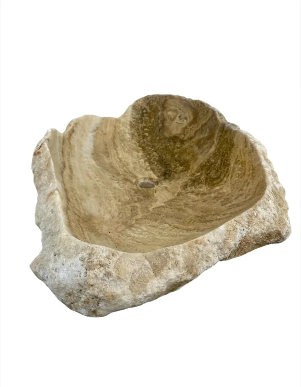Chiuvetă din piatră de onix – realizată manual, design natural Nr. OS00383