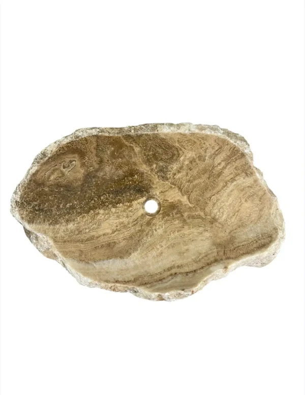 Chiuvetă din piatră de onix – realizată manual, design natural Nr. OS00383