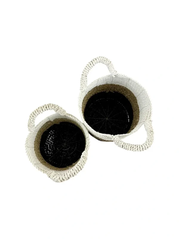 <br/>Set de coșuri din fibre naturale împletite manual Art. No. Nr. NMA-00436