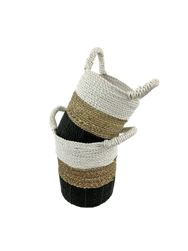 <br/>Set de coșuri din fibre naturale împletite manual Art. No. Nr. NMA-00436