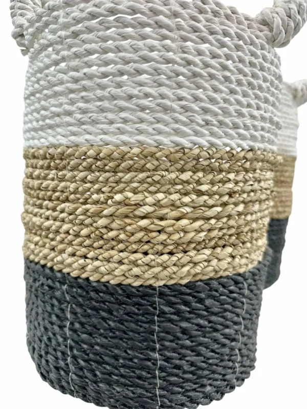 <br/>Set de coșuri din fibre naturale împletite manual Art. No. Nr. NMA-00436