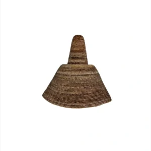 Lampă de tavan suspendată boho din materiale naturale, lucrată manual