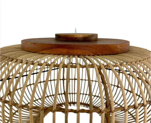 Lampă suspendată rustică – realizată manual din materiale naturale<br>Art. Nr. NMLRUSTIC-00396