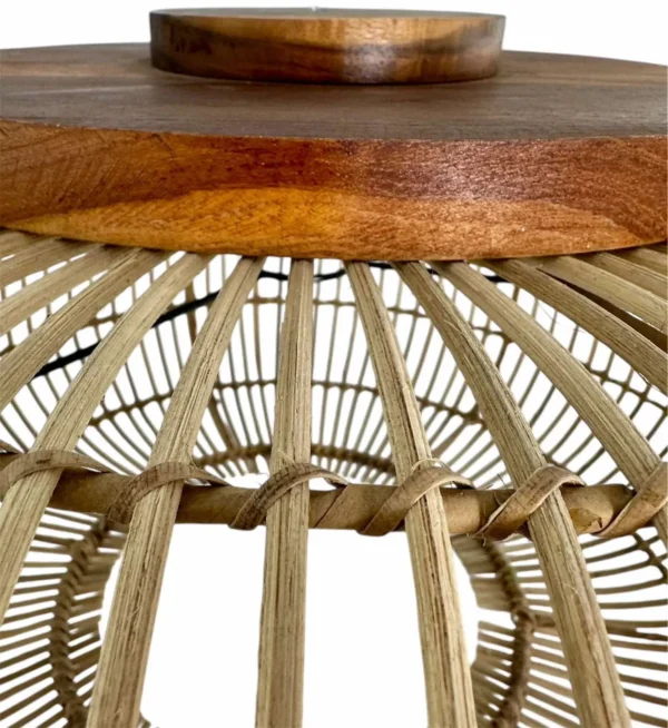 Lampă suspendată rustică – realizată manual din materiale naturale<br>Art. Nr. NMLRUSTIC-00396