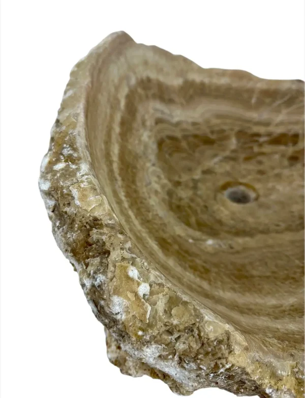 Chiuvetă din piatră de onix – realizată manual, design natural Nr. OS00388