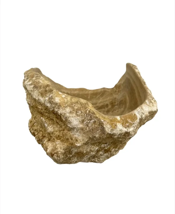 Chiuvetă din piatră de onix – realizată manual, design natural Nr. OS00388