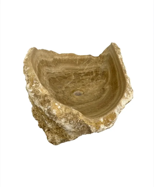 Chiuvetă din piatră de onix – realizată manual, design natural Nr. OS00388