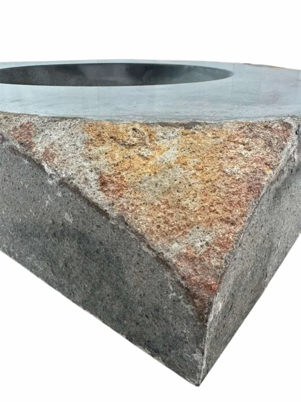 Chiuvetă consolă din piatră de râu – lavoar din piatră naturală realizat manual Art. Nr. RSC00427