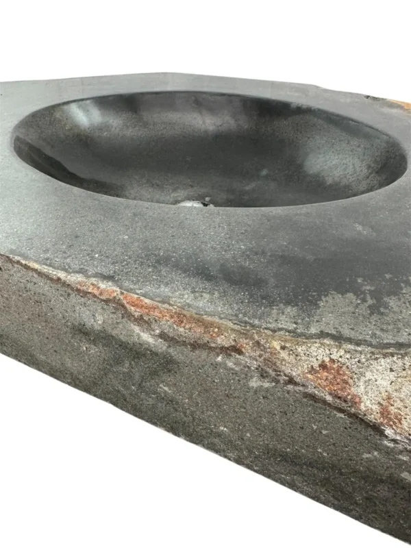 Chiuvetă consolă din piatră de râu – lavoar din piatră naturală realizat manual Art. Nr. RSC00427