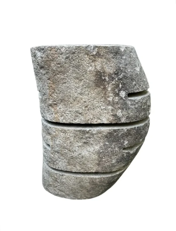 Lampă taburet din piatră naturală – lucrată manual în Indonezia, Art. Nr. SL0060