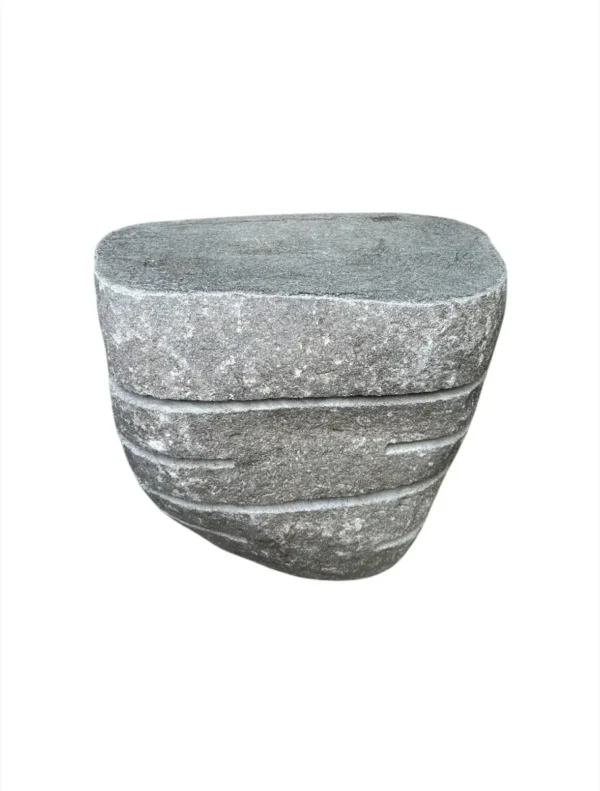 Lampă taburet din piatră naturală – lucrată manual în Indonezia, Art. Nr. SL0060