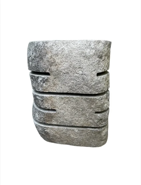 Lampă taburet din piatră naturală – lucrată manual în Indonezia, Art. Nr. SL0060