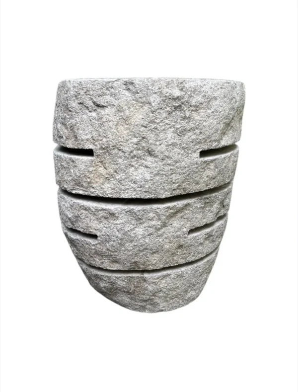 Lampă taburet din piatră naturală – lucrată manual în Indonezia, Art. Nr. SL0061
