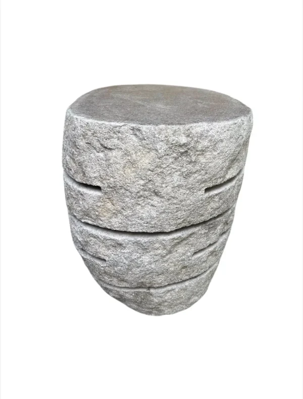 Lampă taburet din piatră naturală – lucrată manual în Indonezia, Art. Nr. SL0061