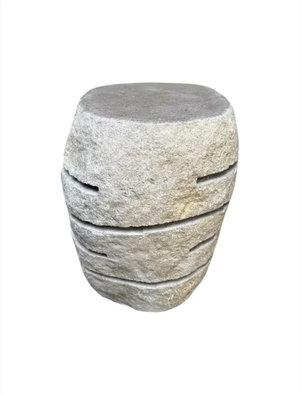 Lampă taburet din piatră naturală – lucrată manual în Indonezia, Art. Nr. SL0061