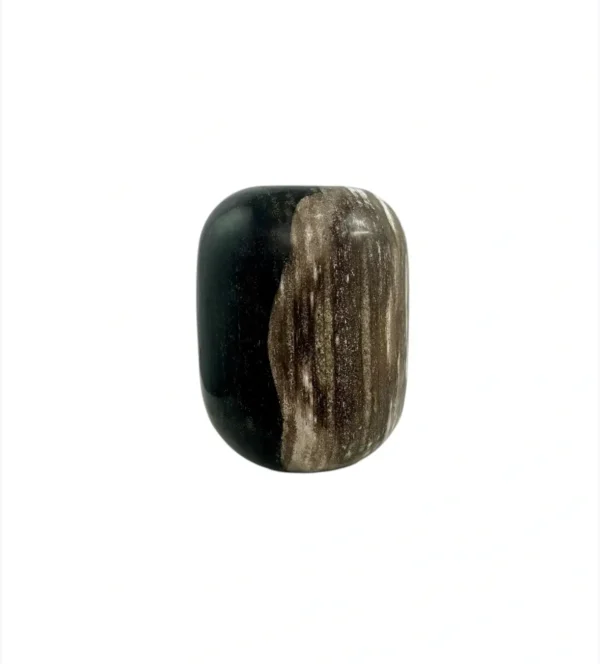 Vază din lemn pietrificat – decor natural lucrat manual Art. No. FV00470