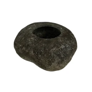 ghiveci mini din piatră de râu realizat manual ghiveci din piatră naturală