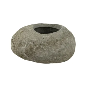 ghiveci mini din piatră de râu realizat manual ghiveci din piatră naturală