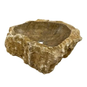 Cuvetă de baie din onix natural cu interior și exterior lustruit