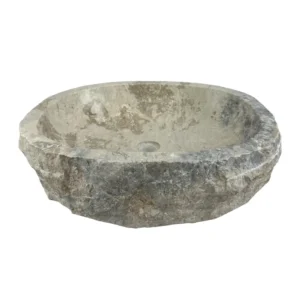chiuvetă din marmură naturală realizată manual lavoar rustic din piatră pentru baie