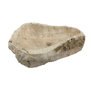 chiuvetă din marmură naturală realizată manual lavoar rustic din piatră pentru baie