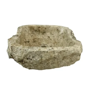 chiuvetă din marmură naturală realizată manual lavoar rustic din piatră pentru baie