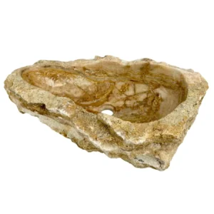 Cuvetă de baie din onix natural cu interior și exterior lustruit