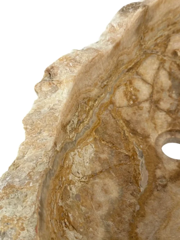 Chiuvetă din piatră de onix – realizată manual, design natural Nr. OS00625