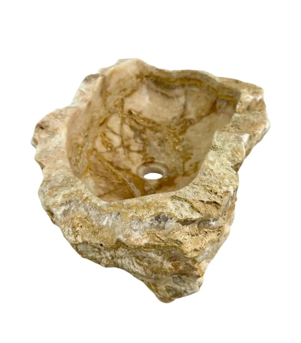 Chiuvetă din piatră de onix – realizată manual, design natural Nr. OS00625