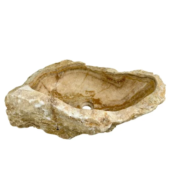Chiuvetă din piatră de onix – realizată manual, design natural Nr. OS00625