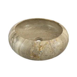 Cuvetă de baie din onix natural cu interior și exterior lustruit